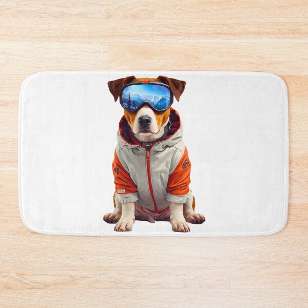Item preview, Jack Russell Terrier Ski Dog Art – Cute Winter Dog Illustration for Ski Lovers designed and sold by Fredster1966.