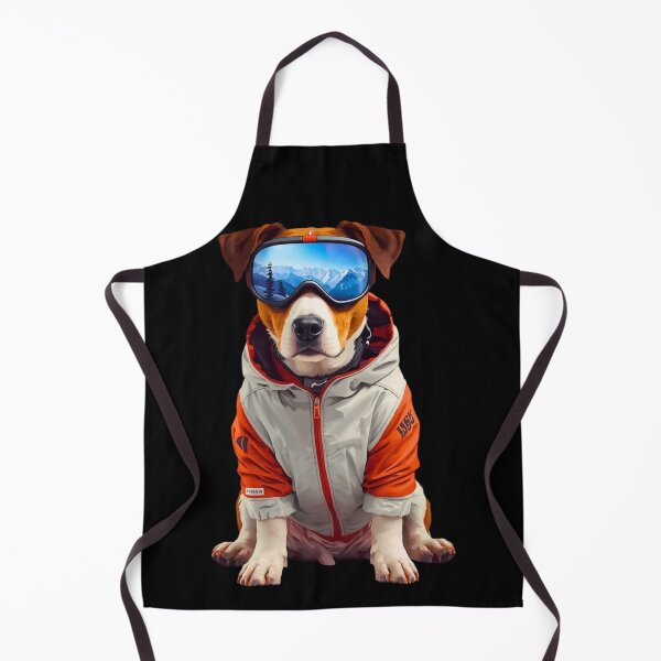 Item preview, Jack Russell Terrier Ski Dog Art – Cute Winter Dog Illustration for Ski Lovers designed and sold by Fredster1966.