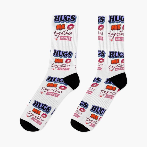 Item preview, Texted Hug Me Together Forever Romantic Art designed and sold by Combat Skies.
