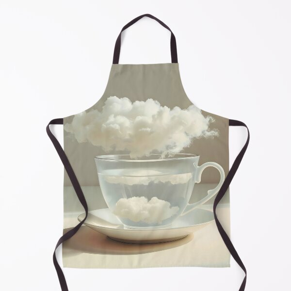 Item preview, Cloud in a Cup: Modern Minimalist Surreal Tea and Floating Clouds Art designed and sold by Cozyartsss.