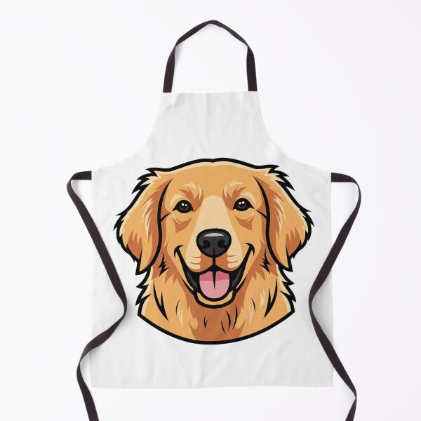 Item preview, Smiling Golden Retriever Dog Face Illustration designed and sold by i1ovedogs.