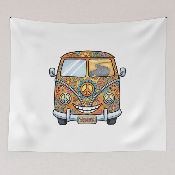 Item preview, Psychedelic Hippie Van designed and sold by AliveStyle.