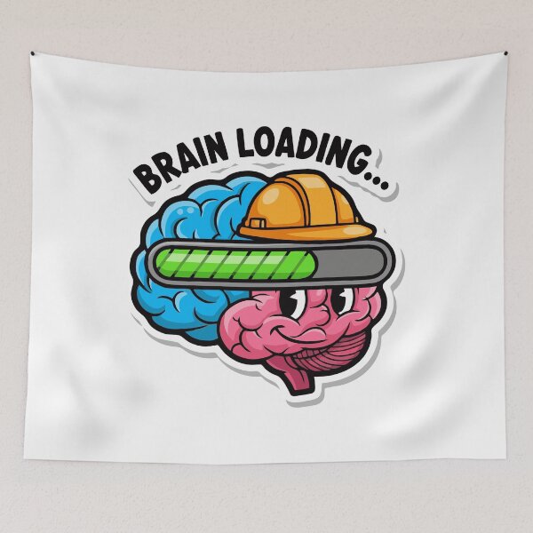 Item preview, BRAIN LOADING Illustration Design designed and sold by Mahilis.