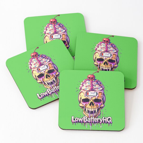Item preview, LowBatteryHQ Skull Cupcake – Drained Core Gothic Streetwear Art designed and sold by LowBatteryHQ.