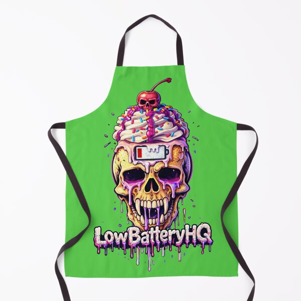 Item preview, LowBatteryHQ Skull Cupcake – Drained Core Gothic Streetwear Art designed and sold by LowBatteryHQ.