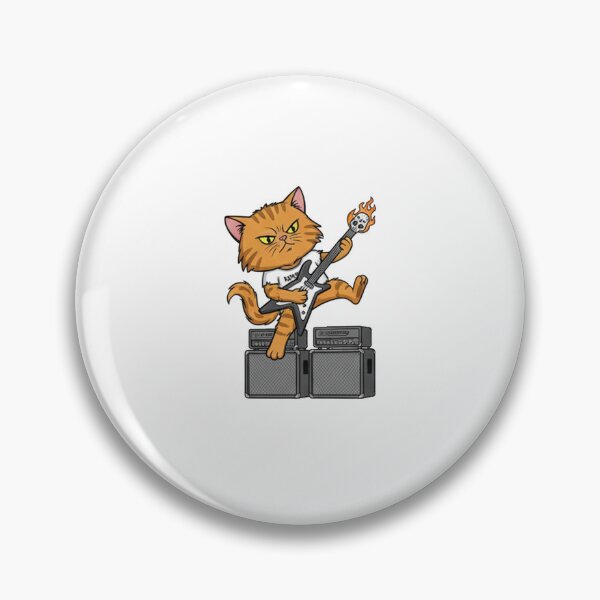 Item preview, A funny and edgy illustration of cats rocking out as a heavy metal band designed and sold by likekillersx.
