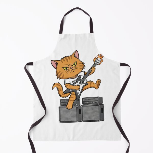 Item preview, A funny and edgy illustration of cats rocking out as a heavy metal band designed and sold by likekillersx.
