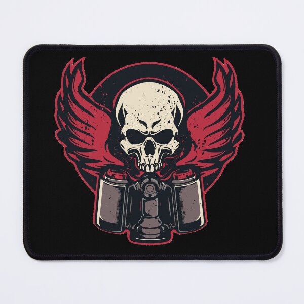 Item preview, Piston Flaming Skull designed and sold by ChaosVortex.