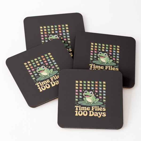 Item preview, Time Flies 100 Days Of School Frog Toad Teacher Kidergarten designed and sold by Trendeco.