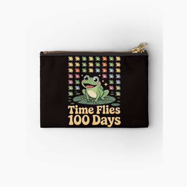Item preview, Time Flies 100 Days Of School Frog Toad Teacher Kidergarten designed and sold by Trendeco.