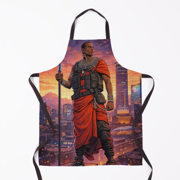 Item preview, Maasai Futurist – Urban Warrior Fashion designed and sold by DigitalDropArts .