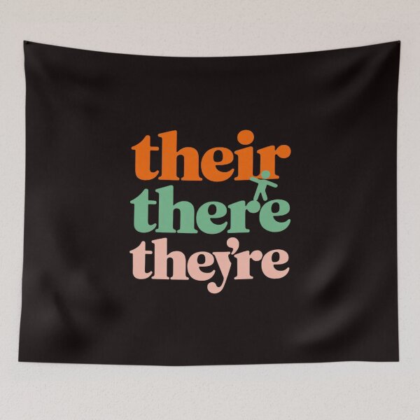 Item preview, Their There They're English Teacher Gramma Police Joke designed and sold by Trendeco.