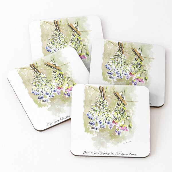 Item preview, Quiet Love Herbs – Watercolor Botanical Illustration designed and sold by Little Garden Watercolors.