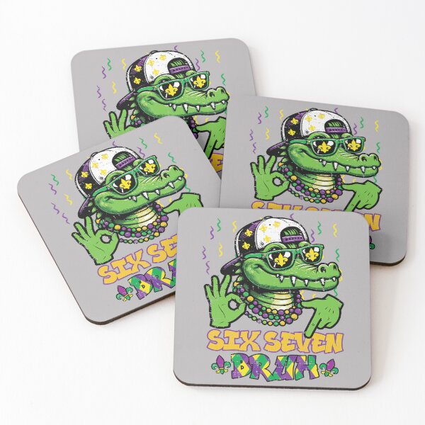 Item preview, Six Seven Bruh Alligator 6 7 Mardi Gras 67 Boys Kids Youth designed and sold by GreggRoss.