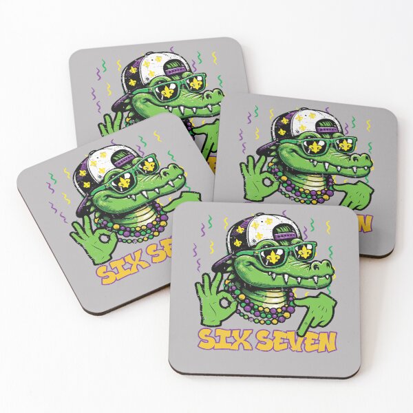 Item preview, Six Seven Bruh Alligator 6 7 Mardi Gras 67 Boys Kids Youth designed and sold by GreggRoss.