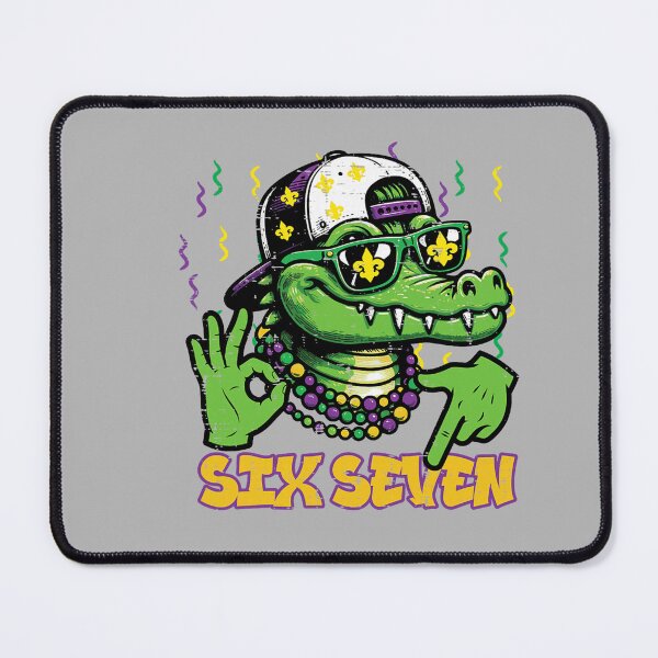 Item preview, Six Seven Bruh Alligator 6 7 Mardi Gras 67 Boys Kids Youth designed and sold by GreggRoss.