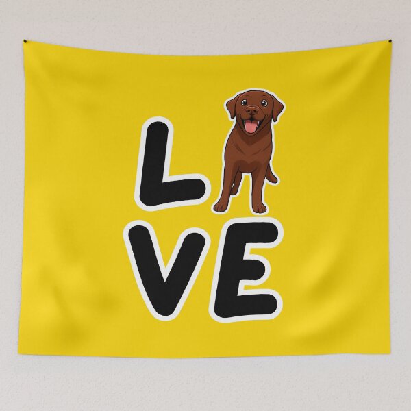 Item preview, Chocolate Labrador Love  designed and sold by Juzzy72.