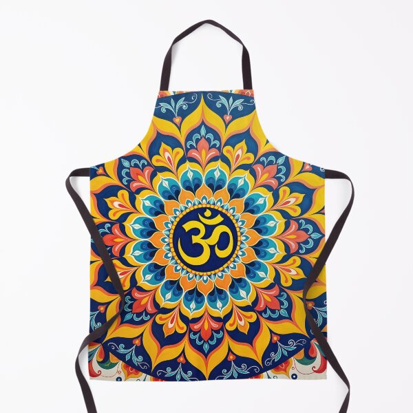Item preview, A vibrant Mandala Design with an Aum (Om) at the center designed and sold by ShaDeS-AI-Art.