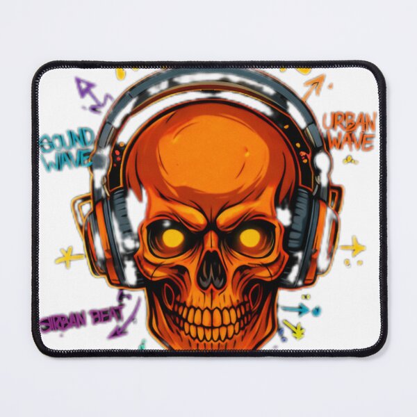 Item preview, Night Hawk Urban Skull - Cyberpunk Neon Streetwear DJ Design designed and sold by musabadam2013.