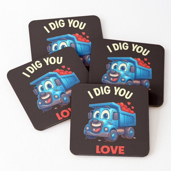 Item preview, I Dig You – Valentine Dump Truck designed and sold by zbigniewcz.