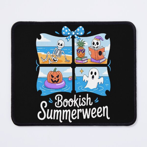 Item preview, Summerween Bookish, Summer Halloween Beach Vibes, Cute Ghost designed and sold by HaiharryCartoon.
