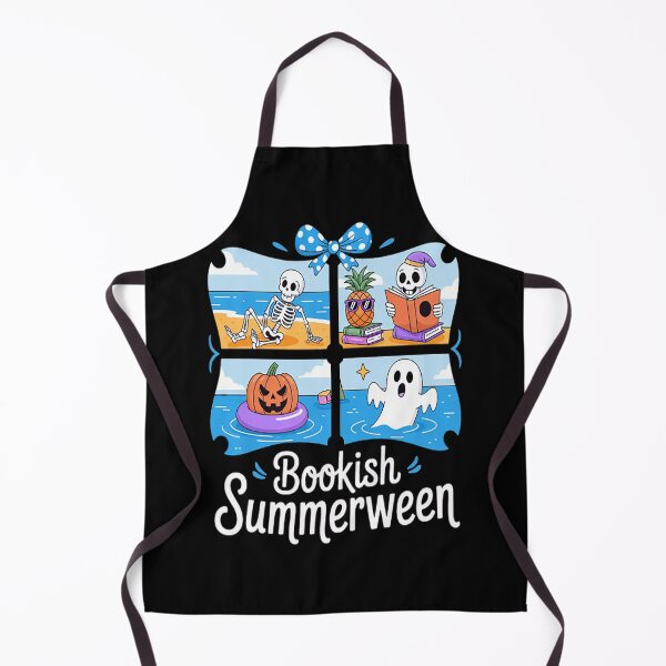 Item preview, Summerween Bookish, Summer Halloween Beach Vibes, Cute Ghost designed and sold by HaiharryCartoon.