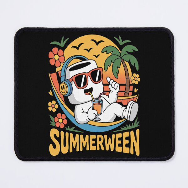 Item preview, Summerween Ghost Halloween Summer Beach Vibes designed and sold by HaiharryCartoon.