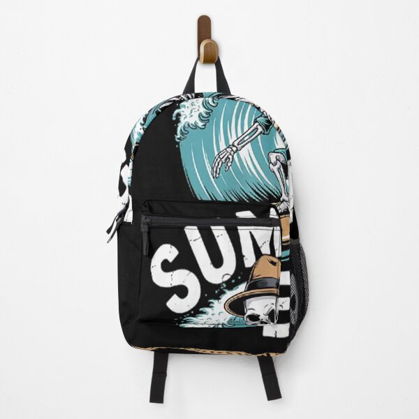 Item preview, Summerween Halloween Skeleton Summer Vibes Surfing Ghost designed and sold by HaiharryCartoon.