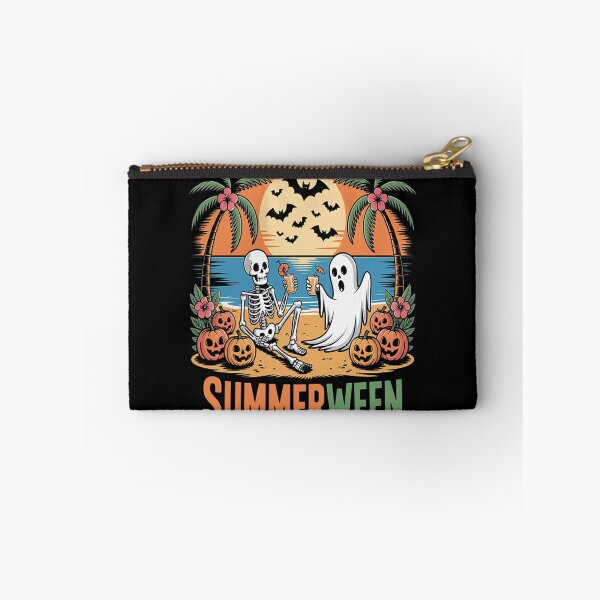 Item preview, Summerween Skeleton Ghost Beach Spooky Halloween designed and sold by HaiharryCartoon.