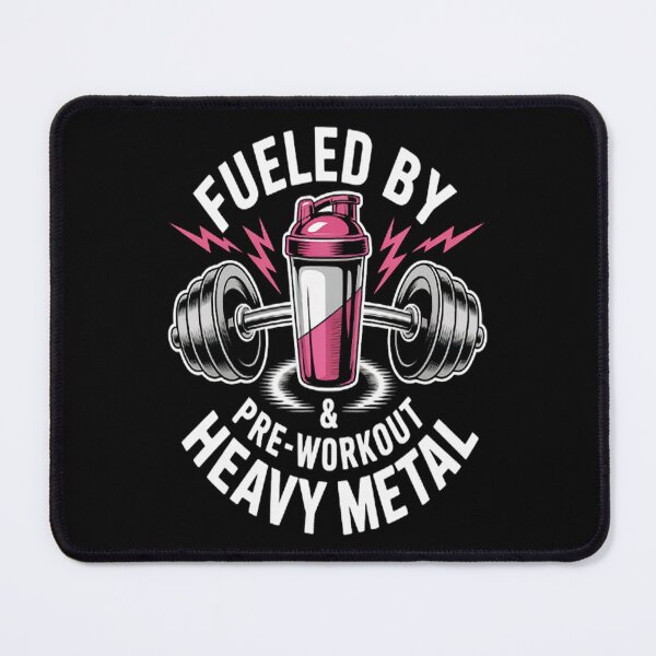 Item preview, Fueled By Pre-Workout & Heavy Metal Gym Fitness designed and sold by CottonCandyPrin.