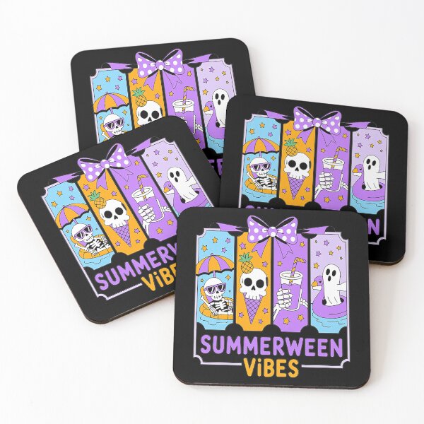 Item preview, Summerween Vibes Skeleton Ghost Beach Party Halloween Bow designed and sold by HaiharryCartoon.
