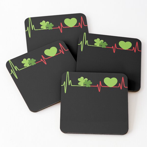 Item preview, Irish Shamrock Heartbeat Love designed and sold by LiviuGligoros.