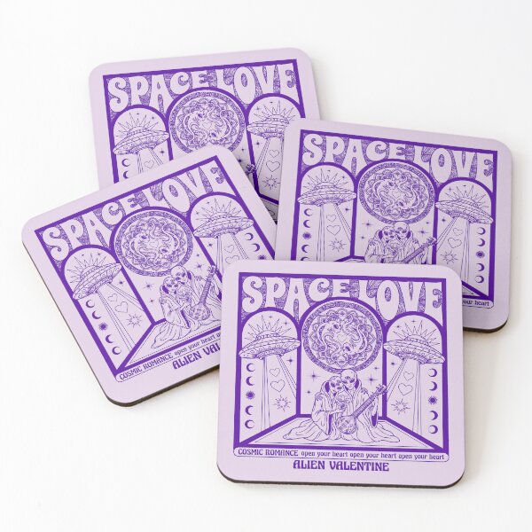 Item preview, Space Love Psychedelic Alien Cosmic Romance designed and sold by zzz888.