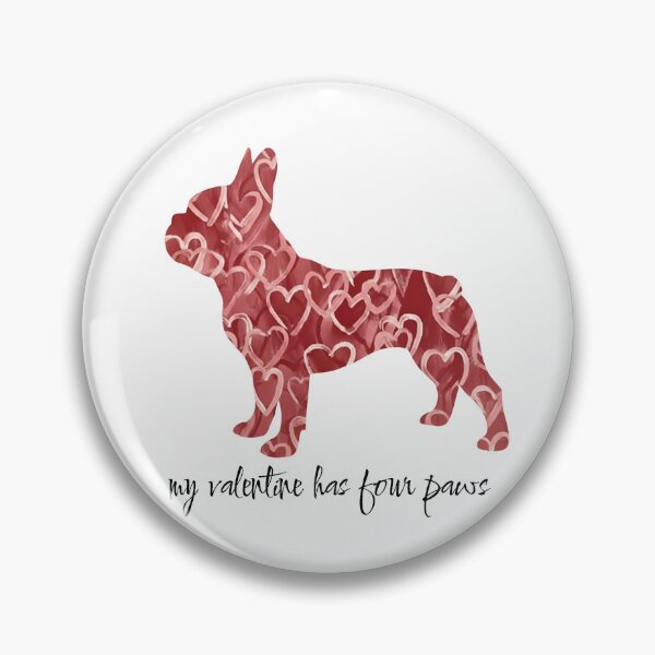 Item preview, Valentine French Bulldog Frenchie Dog Bulldog Made of Hearts  designed and sold by TheBeesForYou.