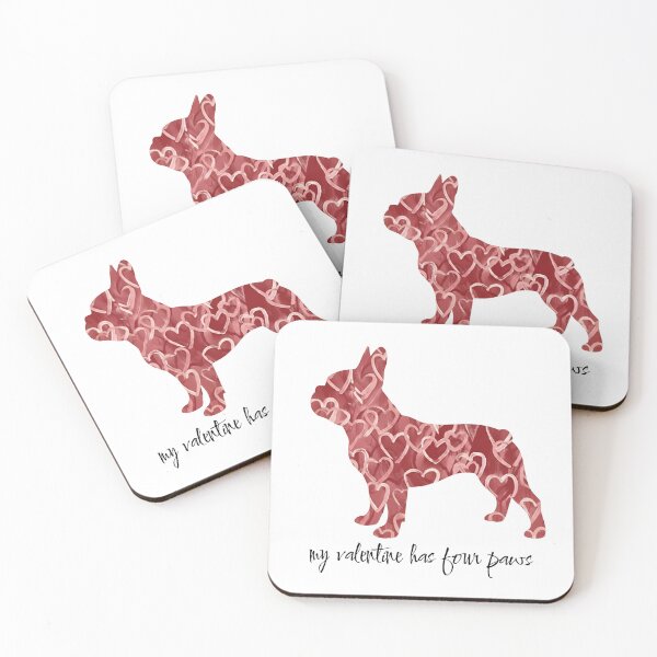 Item preview, Valentine French Bulldog Frenchie Dog Bulldog Made of Hearts  designed and sold by TheBeesForYou.