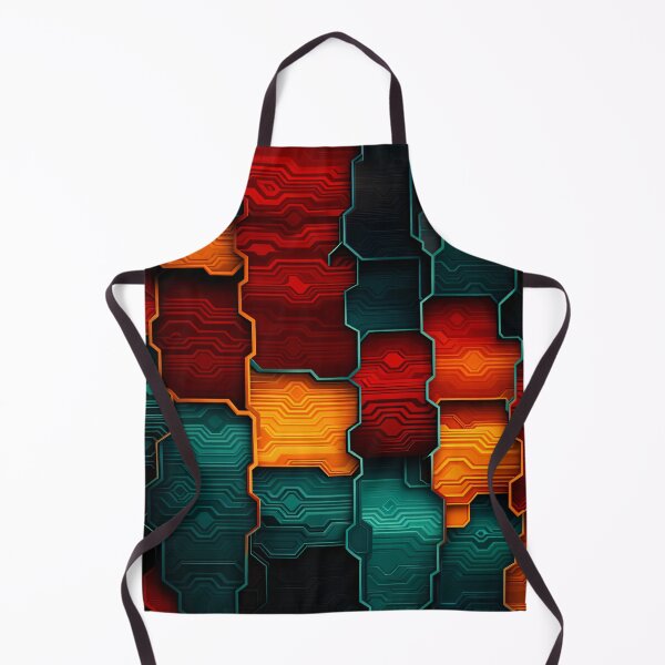 Item preview, Neon Circuit Mosaic designed and sold by Kaleidoscope Print.