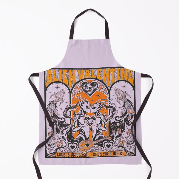 Item preview, Alien Valentine Psychedelic Art Nouveau Cosmic Kiss designed and sold by zzz888.