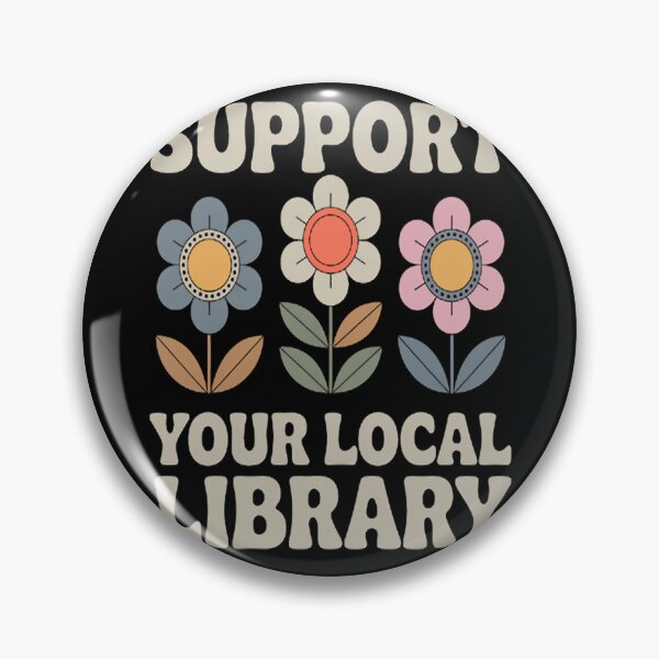 Item preview, Groovy Support Your Local Library Book Reader Lover Bookworm designed and sold by CottonCandyPrin.