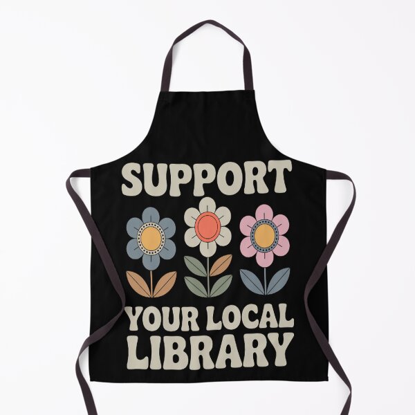 Item preview, Groovy Support Your Local Library Book Reader Lover Bookworm designed and sold by CottonCandyPrin.