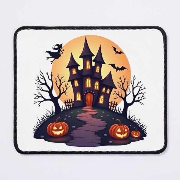 Item preview, Moonlit Spooky Castle – Cute Halloween Night designed and sold by TeeAura99.
