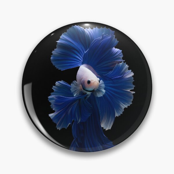 Item preview, Ethereal Azure Bloom: Royal Blue Betta Splendens designed and sold by ifundesign.