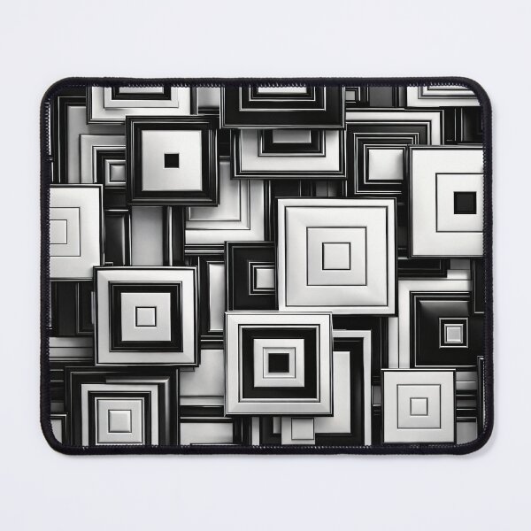 Item preview, Monochrome Geometric Blocks designed and sold by Kaleidoscope Print.