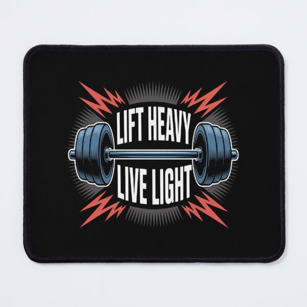 Item preview, Gym Motivation - Lift Heavy Live Light Fitness Gym Workout designed and sold by CottonCandyPrin.