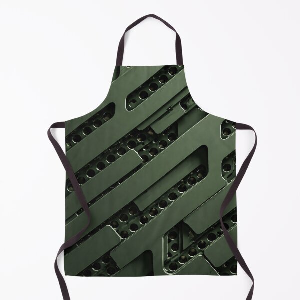 Aperçu de l'œuvre Olive Industrial Grid créée et vendue par Kaleidoscope Print.