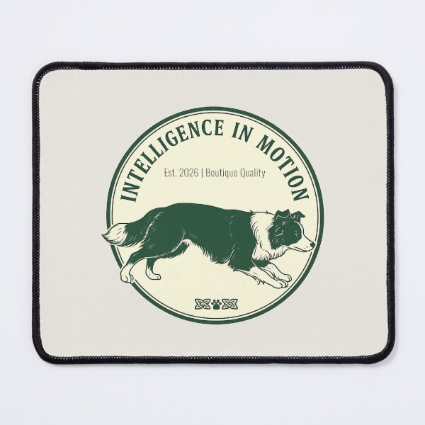 Item preview, Border Collie Heritage Seal - Intelligence in Motion - Minimalist Dog Art designed and sold by tineldesign.