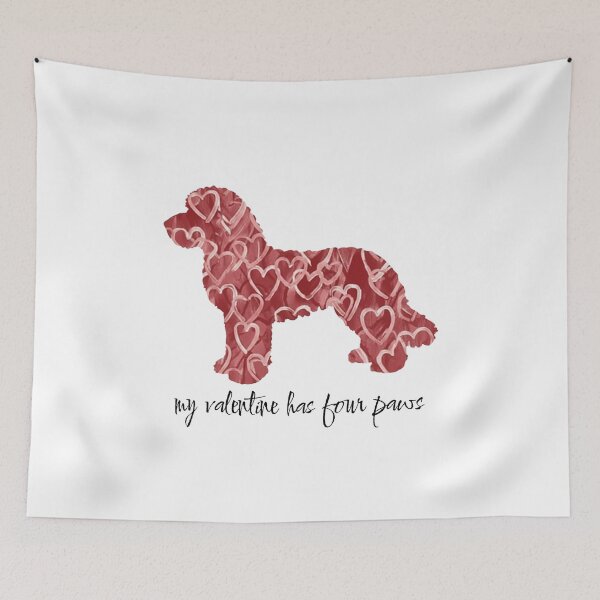Item preview, Valentine Goldendoodle dog Doodle Dog Goldendoodle Made of Hearts  designed and sold by TheBeesForYou.