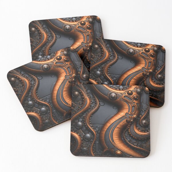 Item preview, Copper Circuit Flow designed and sold by Kaleidoscope Print.