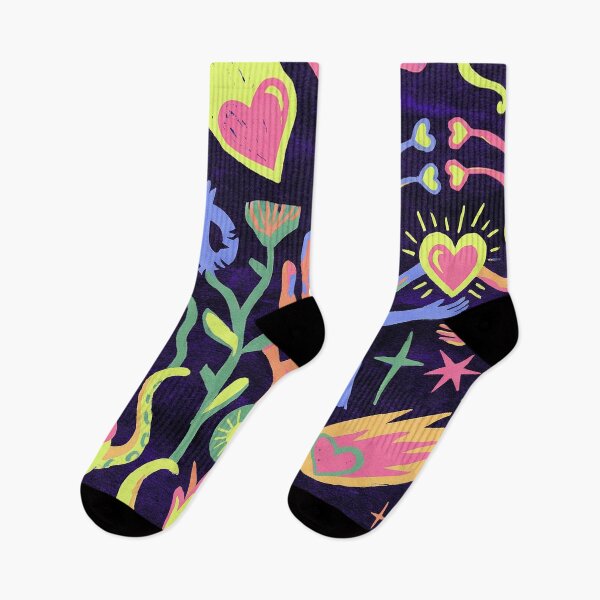 Item preview, Neon Psychedelic Alien Love Cosmic Pattern designed and sold by zzz888.