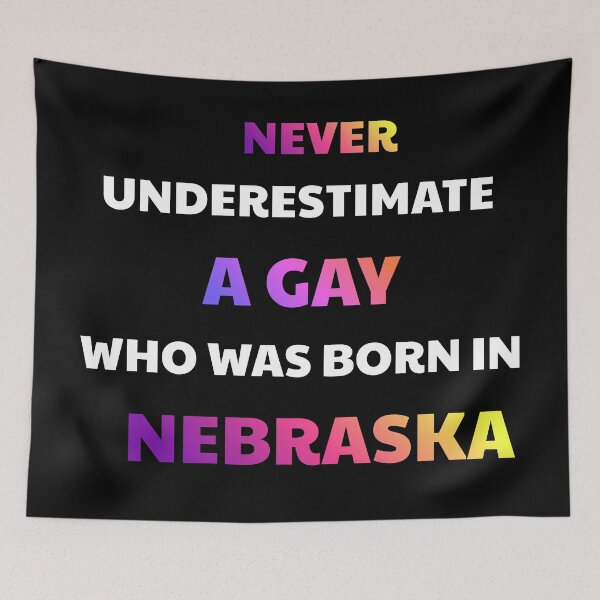 Item preview, Proud Gay Born In Nebraska Pride designed and sold by julissa9474.