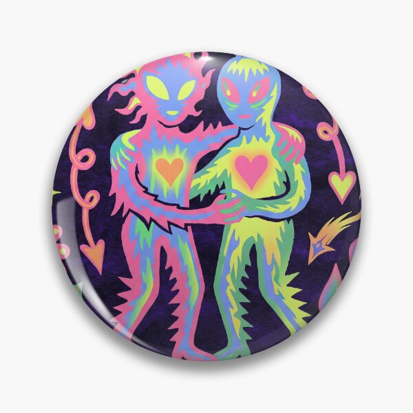 Item preview, Neon Psychedelic Alien Love Weirdcore Aesthetic designed and sold by zzz888.